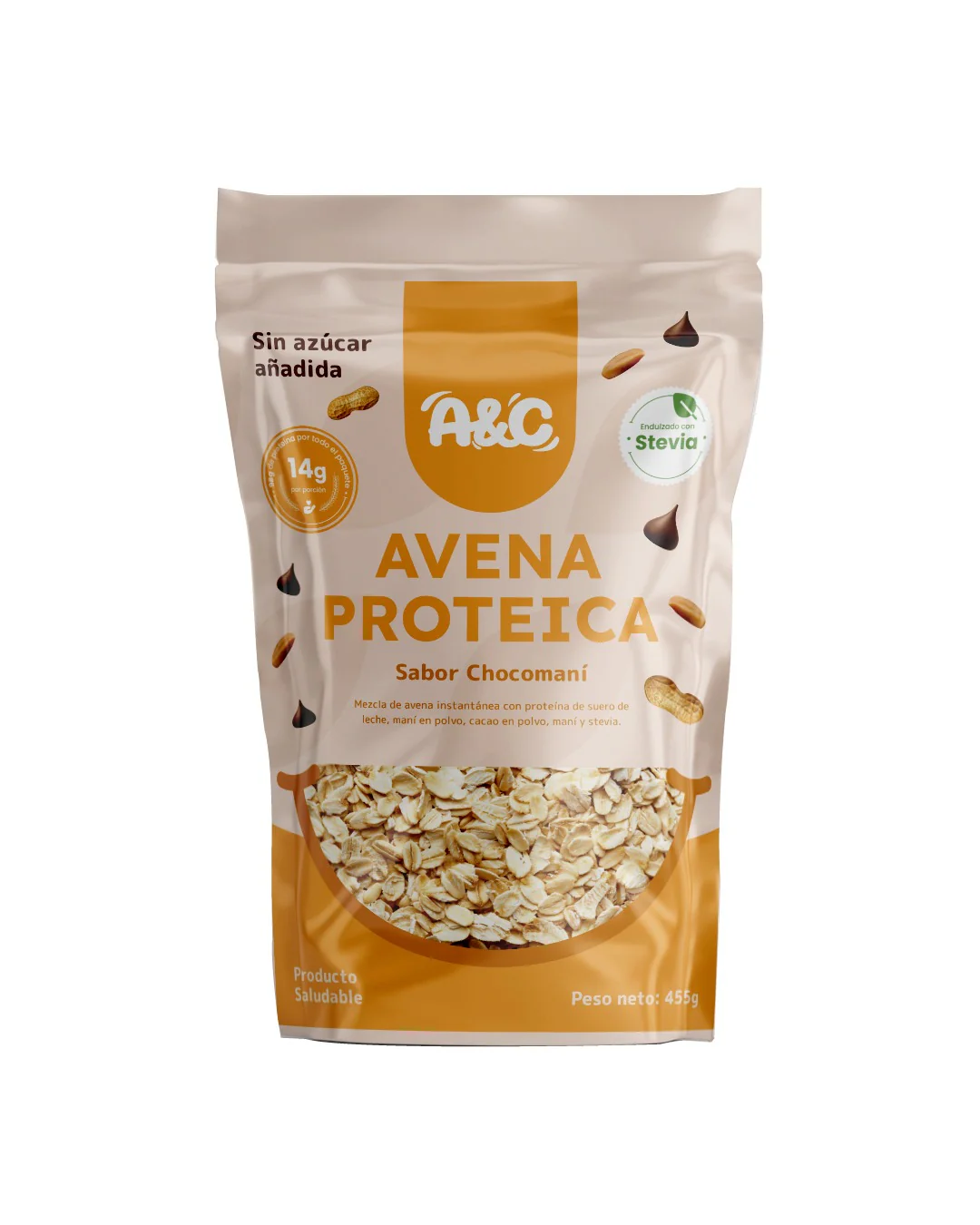 Avena Proteica Chocomani 455grs. Avena & Canela