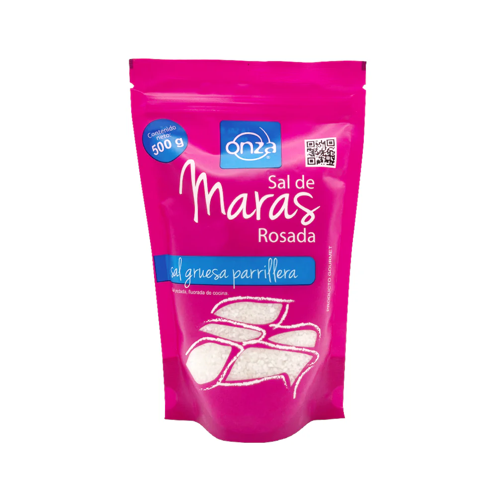 Sal de Maras Rosada Parrillera Onza 500grs.