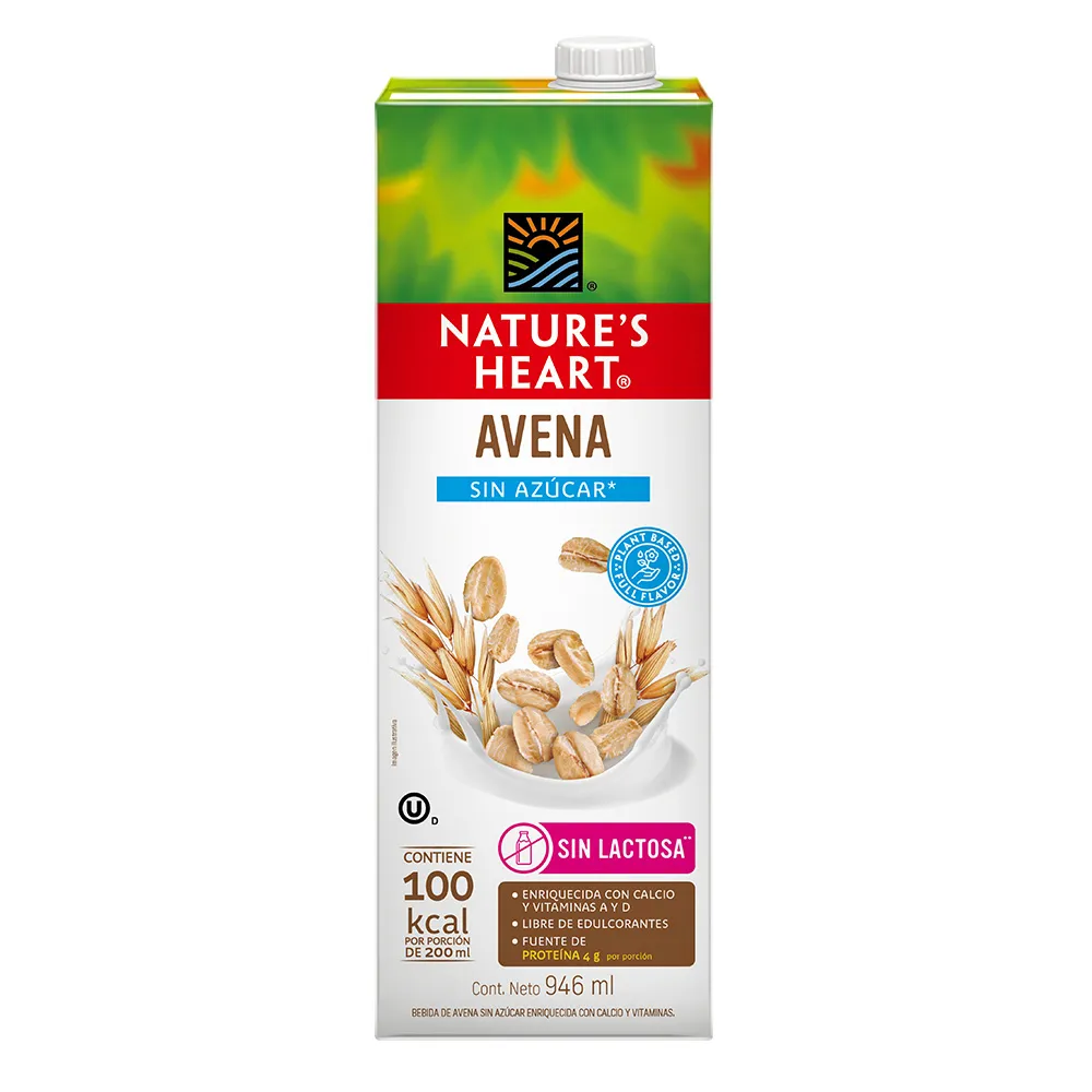 Leche Avena sin Azucar Nature Heart