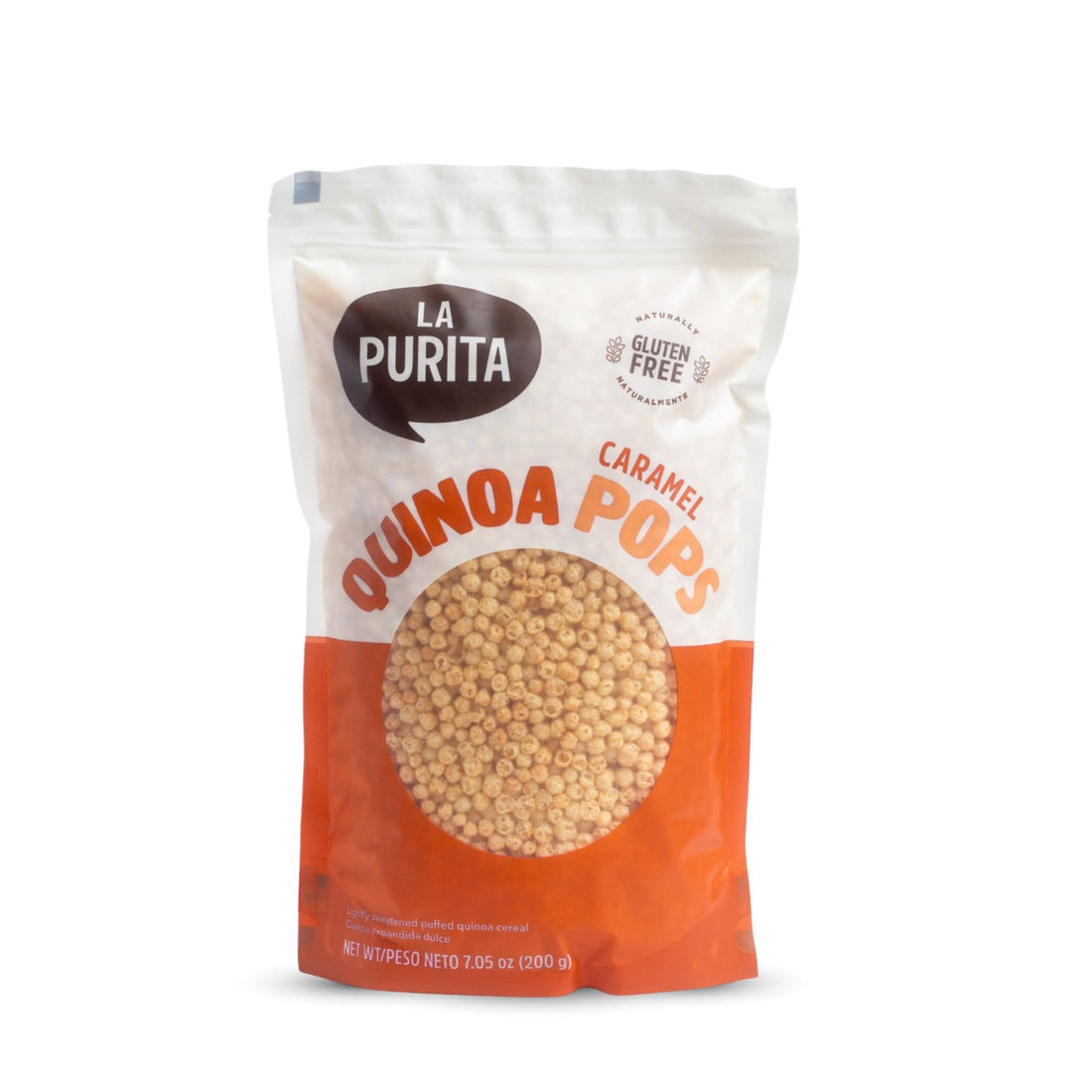 Quinoa Pops Caramel La Purita