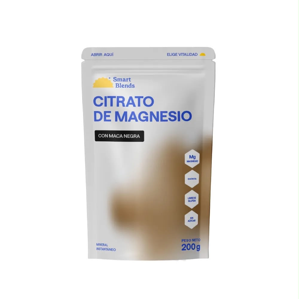 Citrato De Magnesio Con Maca Negra Smart Blends