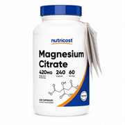 Magnesium Citrate Nutricost Cápsulas