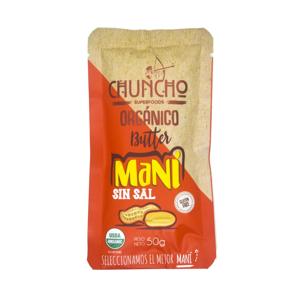 Mantequilla de Maní sin Sal 50grs. Calypso