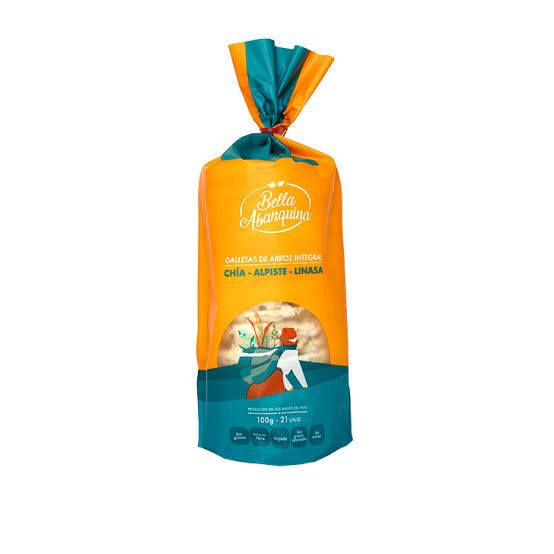 Galletas Arroz Integral Bella Abanquina Chia Linaza