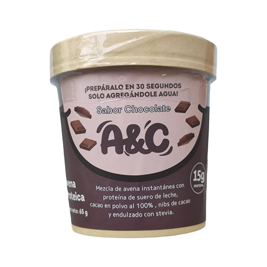 Avena Proteica Instantanea Chocolate 65grs. Avena & Canela