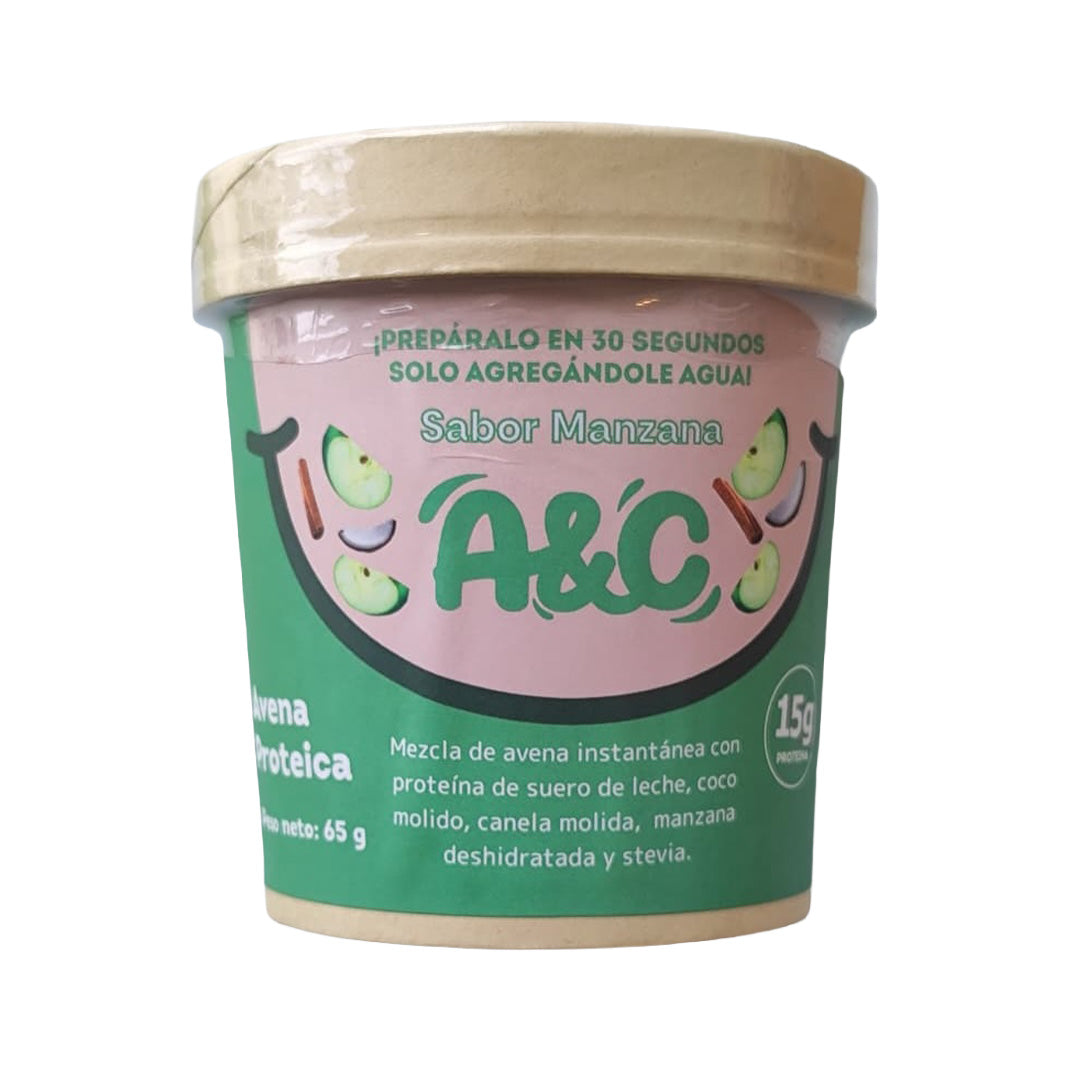 Avena Proteica Instantanea Manzana 65grs. Avena & Canela