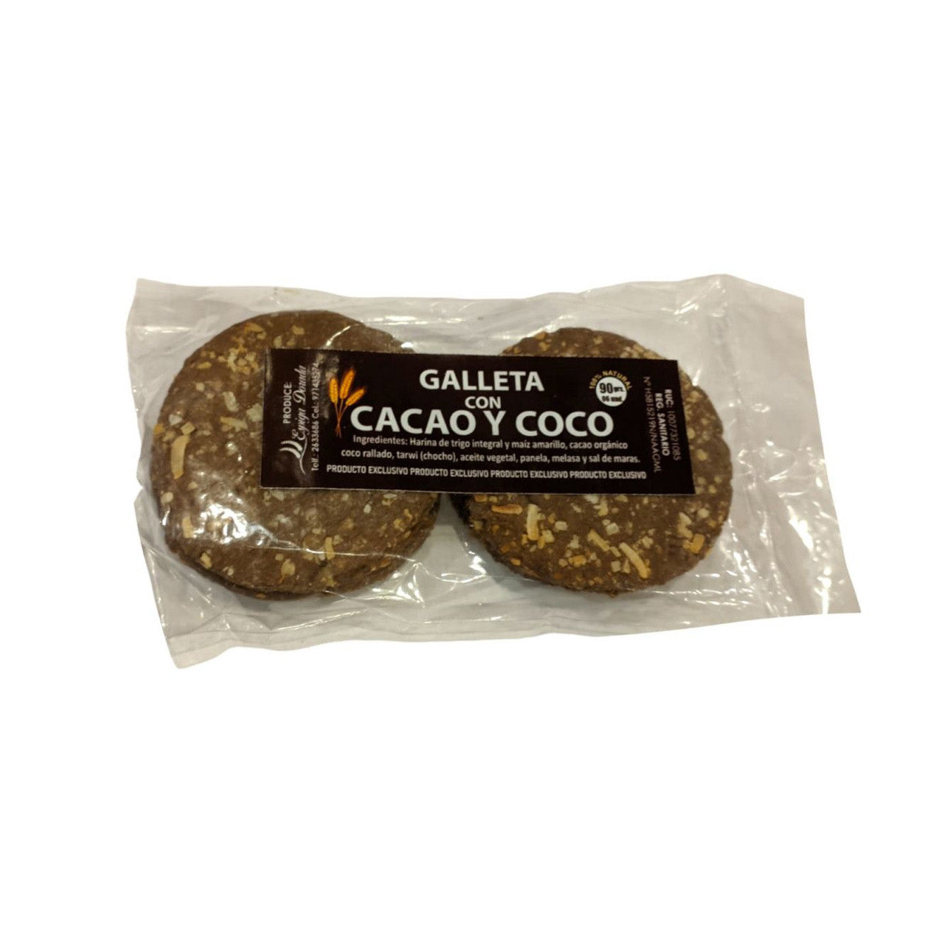 Galleta de Cacao Coco Cañihua Espiga Dorada