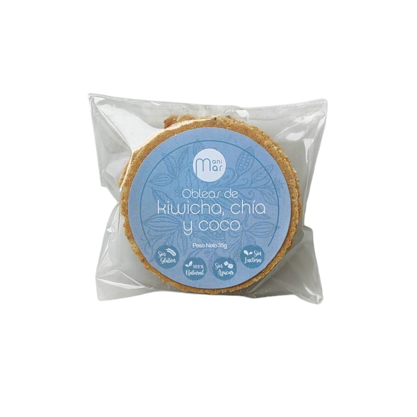 Obleas de Kiwicha, Chia, Coco