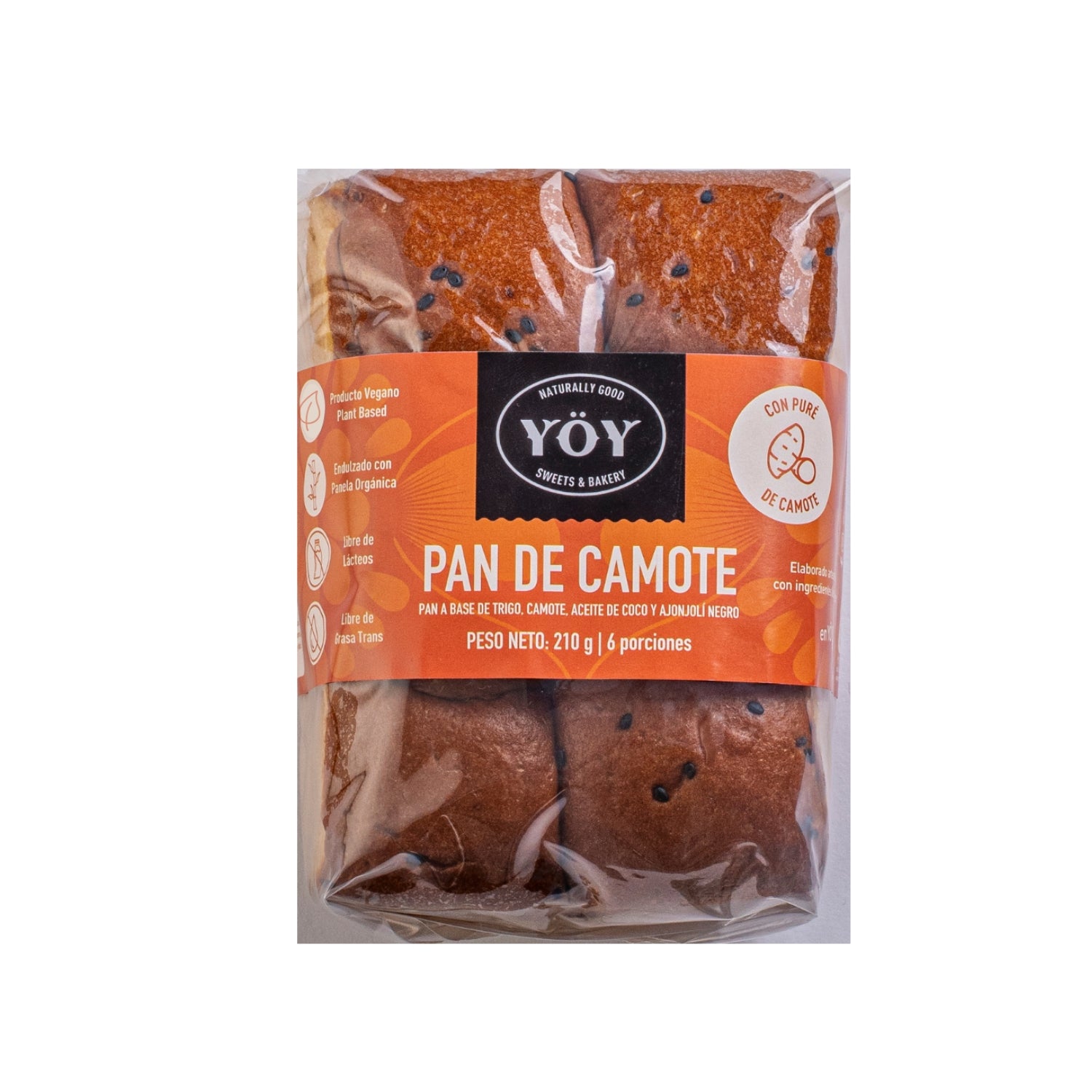 Pan de Camote Vegano YOY 160grs.