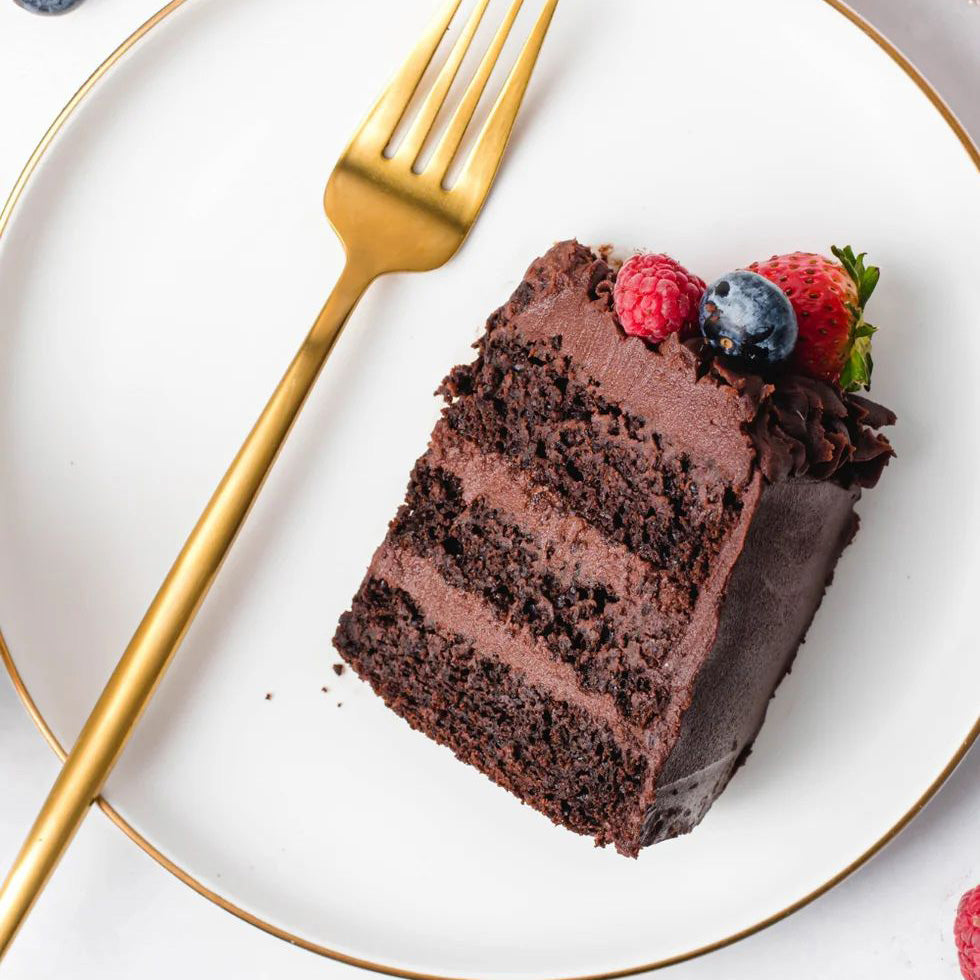 Torta de chocolate vegana
